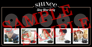 SHINee FC限定Sing Your Song5枚セット