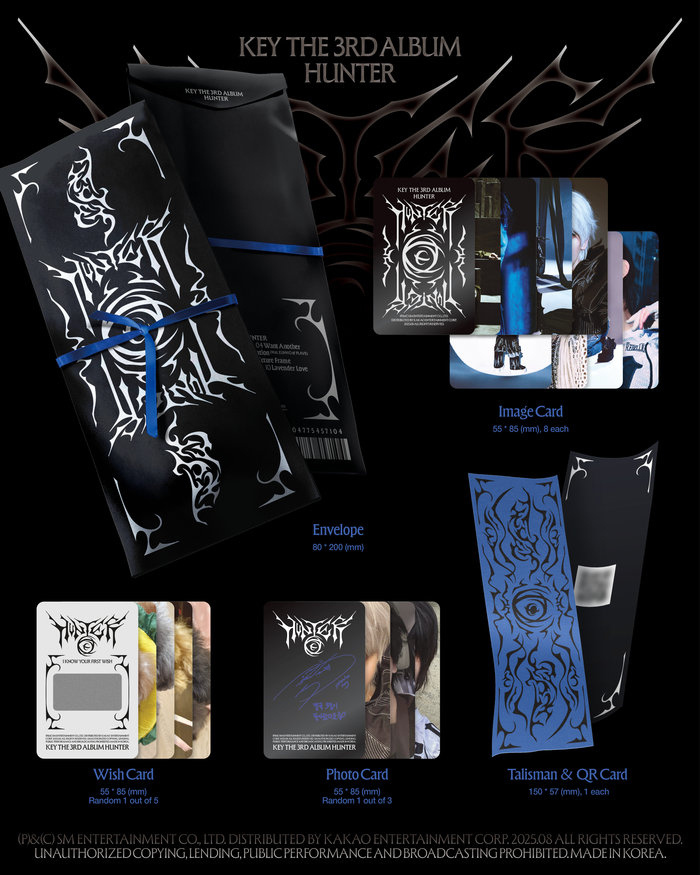 L700001580_KEY_The 3rd Album 'HUNTER' (Talisman Ver.)(SMART ALBUM)_Packshot_06082025 Updated.jpg