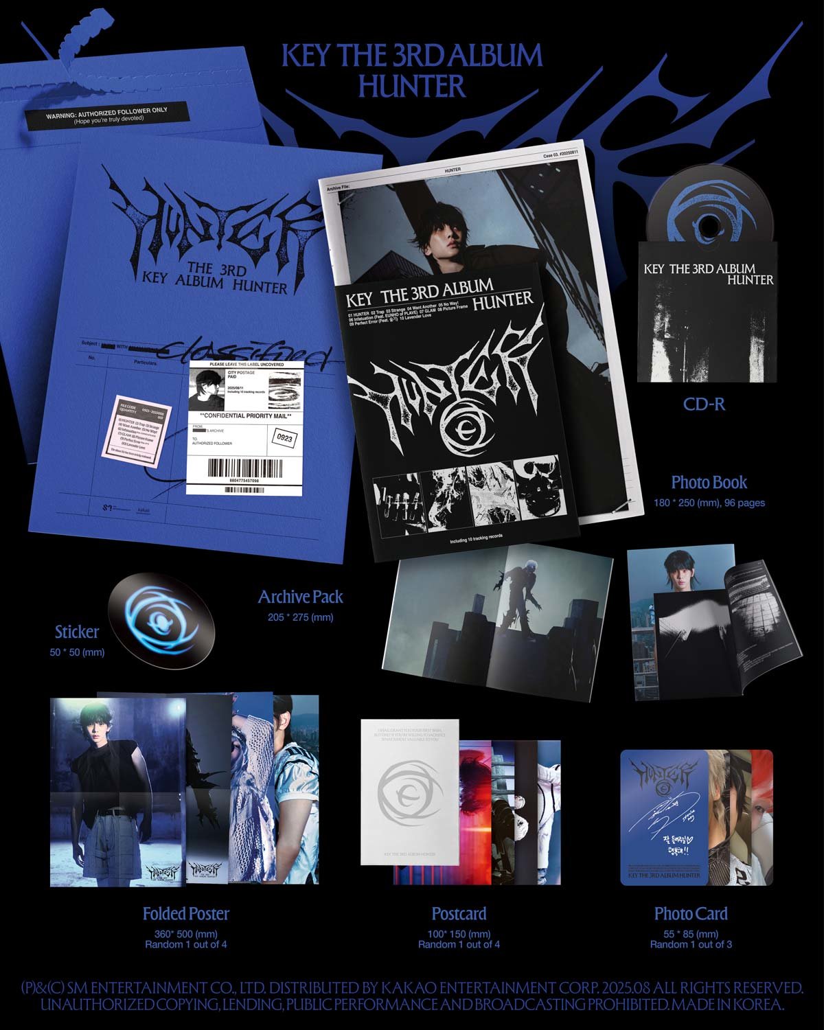 KEY 3rd Full Album『HUNTER』、UNIVERSAL MUSIC STOREとWeverse